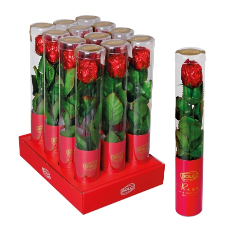 SÜT ÇİKOLATALI GÜL (SİLİNDİR ŞEKLİNDE) 20 g