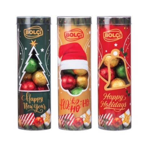 GIANDUJA DOLGULU SÜTLÜ ÇİKOLATALI NOEL TOPLARI 140 g